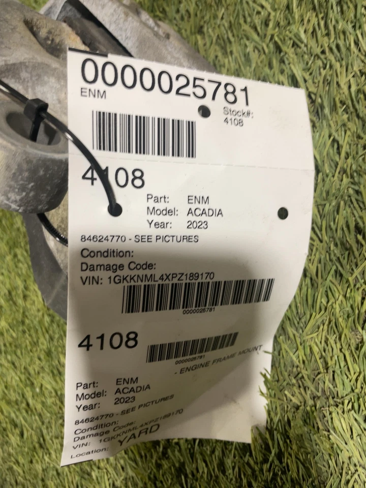 ✅ 2023 GMC ACADIA ENGINE FRAME MOUNT PN: 84624770 OEM - Image 4 of 4