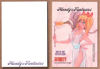 MANDY'S FANTASIES Dean Yeagle (5finity 2023) BLANK SKETCH ART CARD on AE BOARD