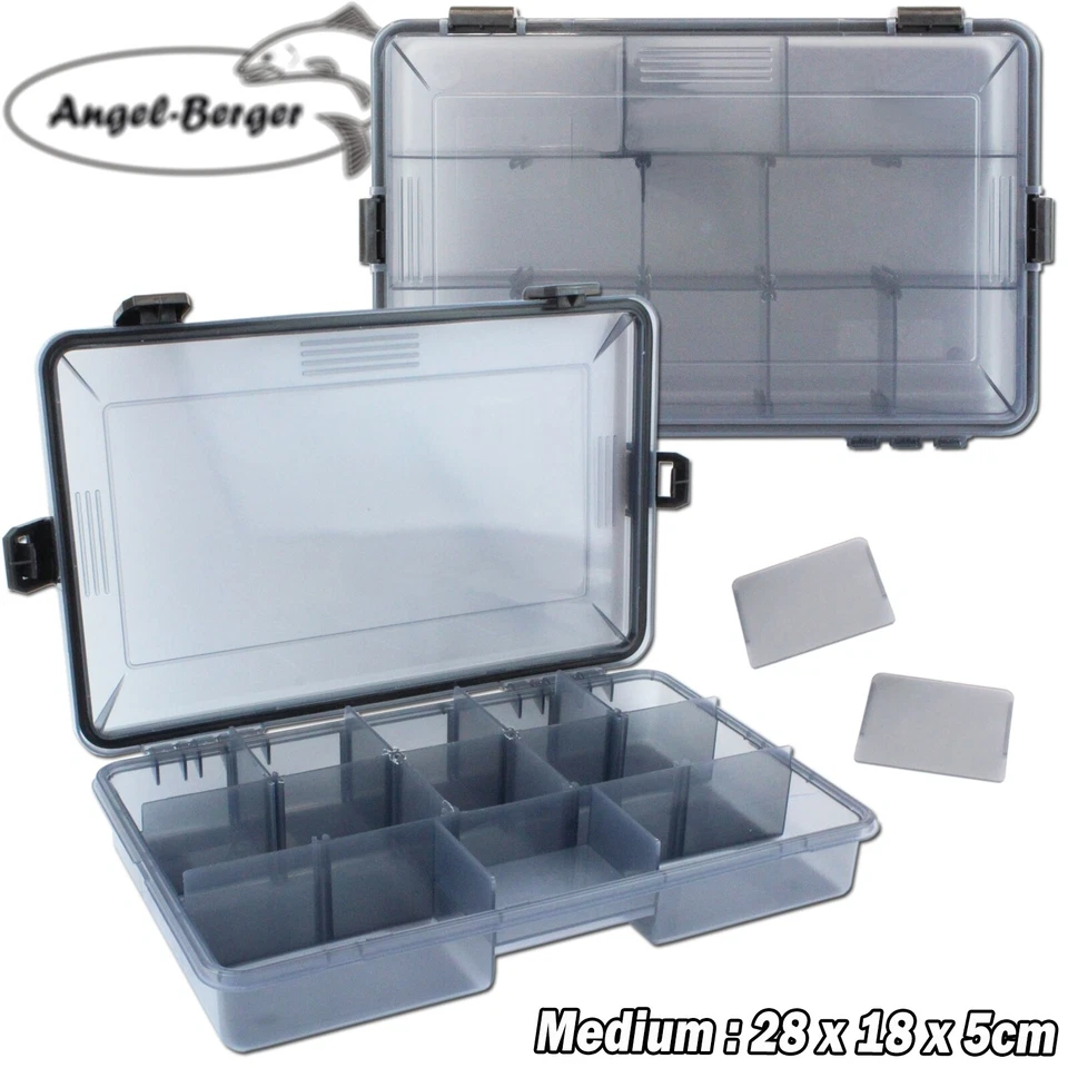 ANGEL-BERGER Angel Berger Pro Tackle Box Medium Kunstköderbox Köderbox wasserdicht Zubehö...