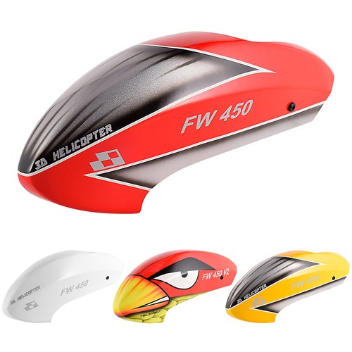 Fly Wing FW450L Helicopter Canopy Head Shell for V1 V2 V2.5 RC Helicopter Parts - Picture 5 of 20