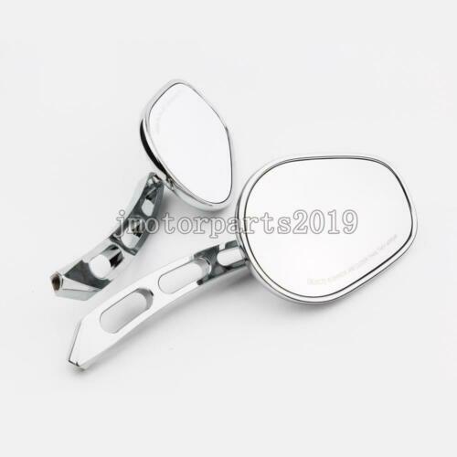 Chrome Aluminum Rearview Mirrors For Yamaha V-Star 650 950 1100 1300 Classic - Foto 5 di 8
