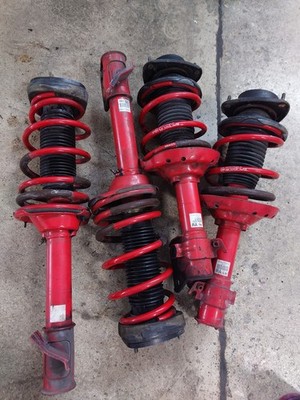 02-07 SUBARU WRX STI JDM FRONT & REAR OEM RED STRUTS w/ Prodrive RED Springs