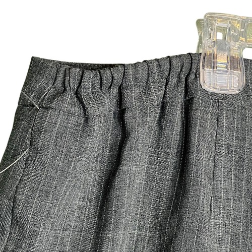 Pantalones Le Suit Mujer 18W Gris Rayas Forrados Pierna Recta Carrera Oficina Trabajo - Imagen 10 de 13