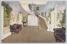 Hermitage Nashville TN Andrew Jackson Hall Grand Staircase 1950 Postcard