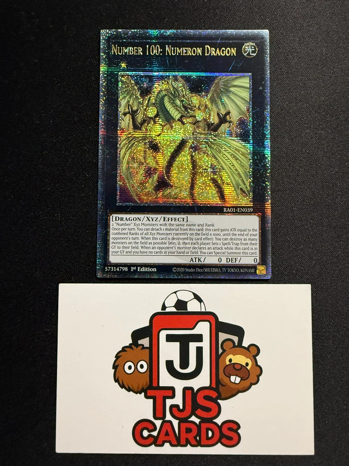 Number 100: Numeron Dragon - Quarter Century Secret Rare RA01-EN039 - YuGiOh