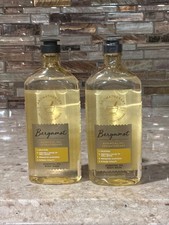 Bath and Body Works BERGAMOT Aromatherapy Essential Oil Body Wash Lot x2