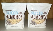 Two X-Large California Sliced Almonds, Each Bag 2 Pounds, Total of 4 Pounds