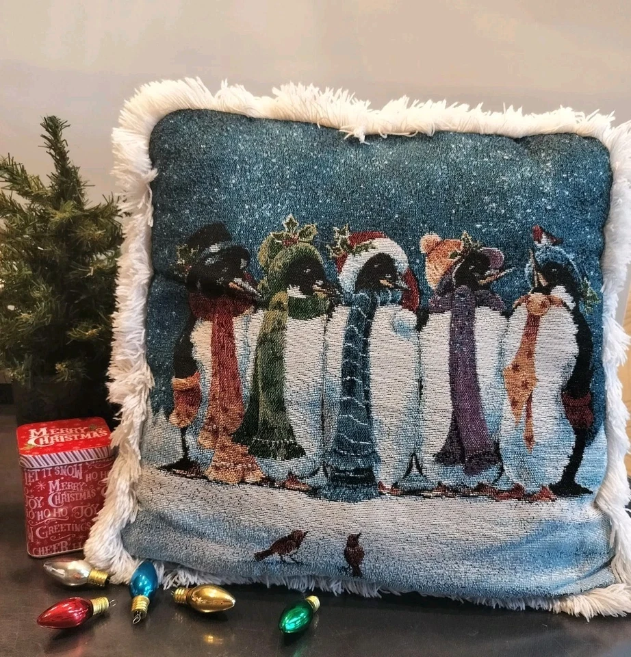 ¡De colección! Tapiz Almohadas de Navidad; 2 piezas 18" X 18"; por Lynn Jones & Mowhawk Foto 4 de 4