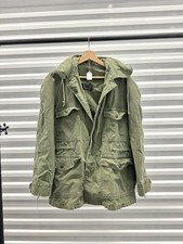 Vintage 1960s USAF OG-107 Sateen Green Jacket Military Vietnam Medium Regular