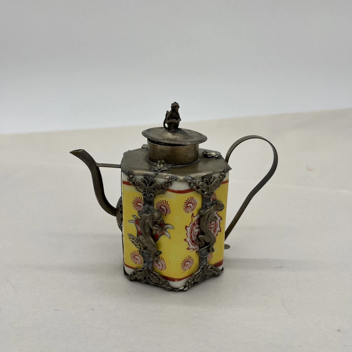 中国古董银茶壶| eBay