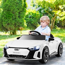 Kids Ride on Car 12V Battery Powered Licensed Audi Toy Car White