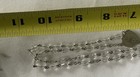 Vintage  Crystal Teardrop Bead & Sterling Silver Rosary 36g 21” AFCO #1 — photo 7