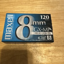Maxell GX-MP 120 High Quality 8mm Camcorder Cassette Video Tape New Sealed
