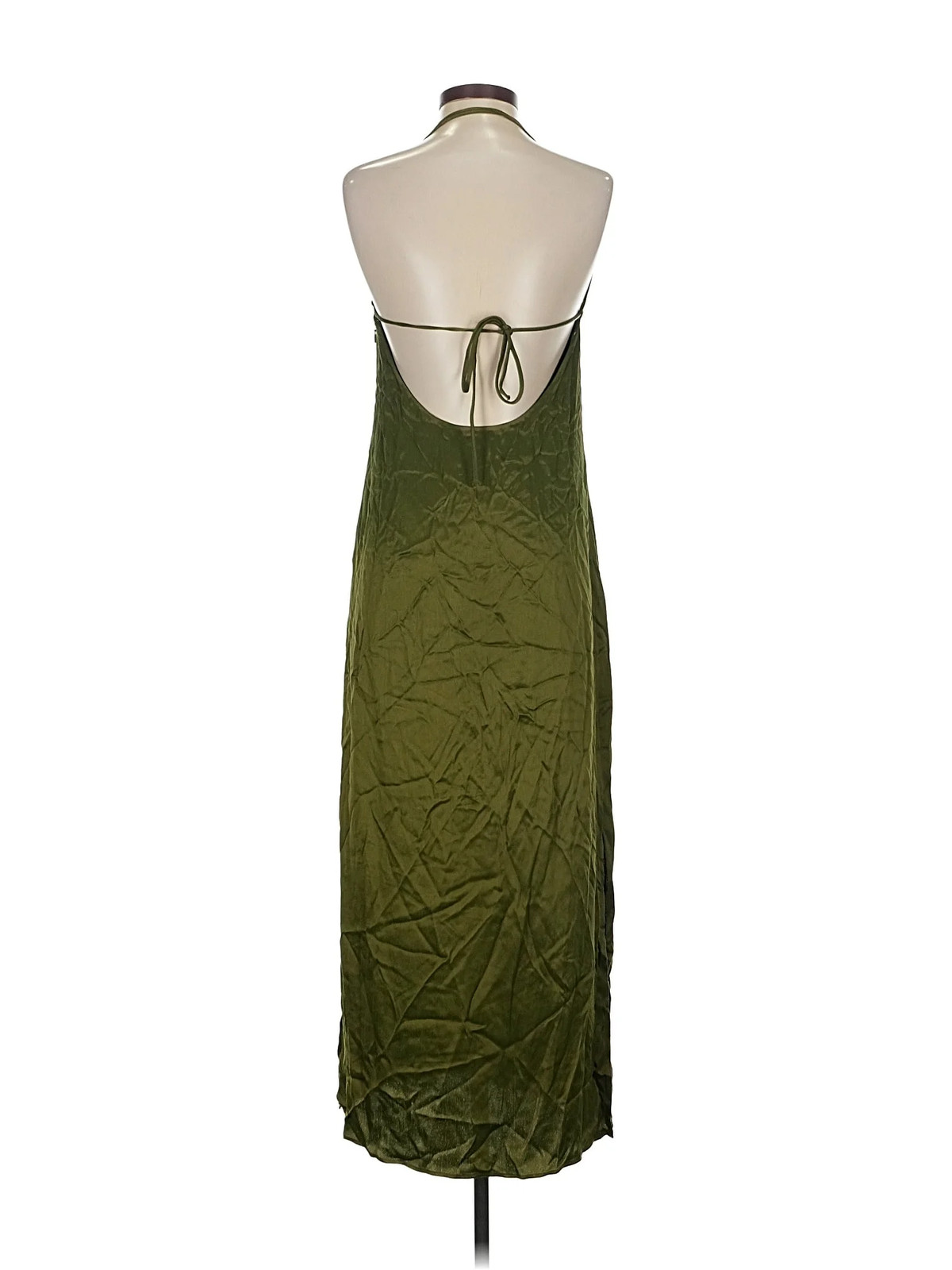 Something Navy Women Green Casual Dress S - image 2