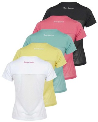 Juicy Couture 5PK Women's Mesh Back Short Sleeve Athletic Shirts   Workout To...