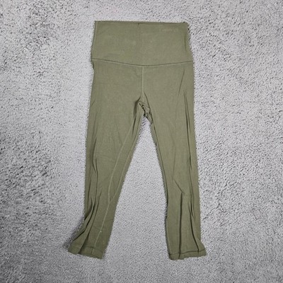 Lululemon Align High Rise Crop Leggings Green Size 4