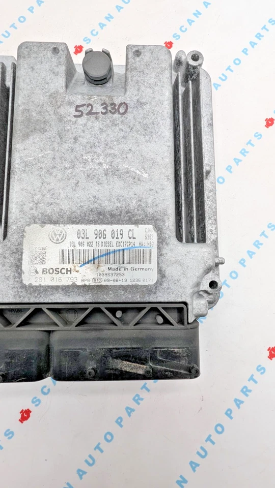 Used 2010 Volkswagen Jetta Bosch 03L906019CL / EDC17CP14 ECU 0281016793 - Image 2 of 4