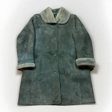 Hide Society Shearling Sheepskin Overcoat Women’s Vintage sz 40 Rancher Lambskin