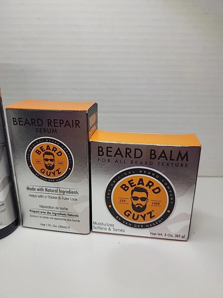 Beard Guyz 4 лот комплект масло для бороды, стирка, сыворотка и бальзам новый! - Изображение 3 из 4