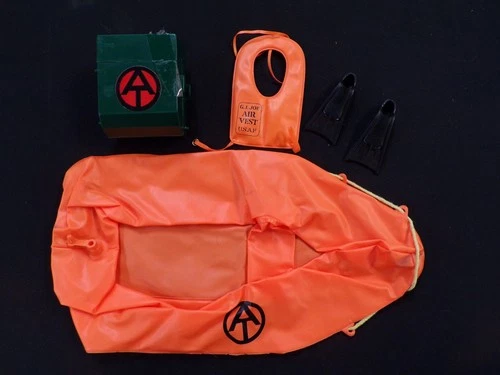 LIFE RAFT VINTAGE 1960'S GI JOE ADVENTURE TEAM 12" FIGURE ACCESSORIES HASBRO