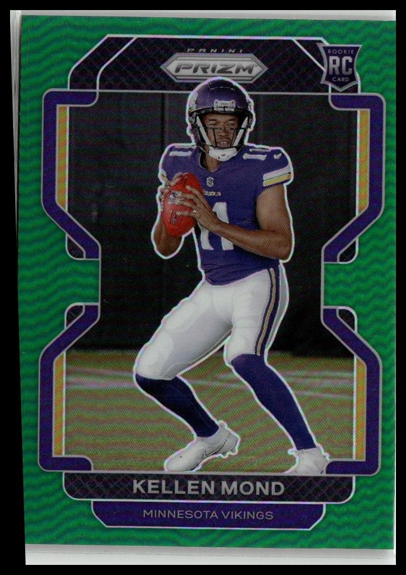 2021 Panini Prizm #351 Kellen Mond Green