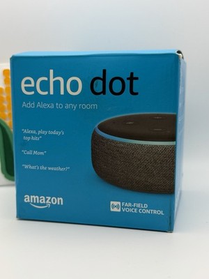 Amazon Echo Dot (3rd Gen) Smart Speaker in Black/Charcoal - *NEW IN SEALED BOX *