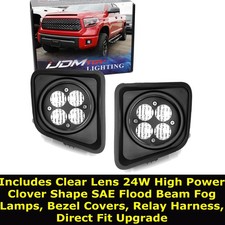 Xenon White Led Fog Light Kit For Toyota 2014-2021 Tundra By Ijdmtoy