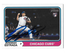 2023 HERITAGE JEREMIAH ESTRADA CUBS PADRES AUTOGRAPHED SIGNED BASEBALL CARD RC