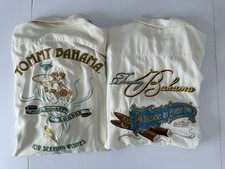  2 Tommy Bahama Hotel Bombay Lounge/Paradise In Every Puff 100 Silk Mens XL