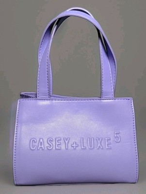 CASEY + LUXE 5 Purple Top Handle Shoulder Crossbody Bag Detachable Strap NWOT