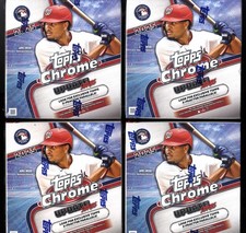 2025 Topps Chrome Update Baseball Factory Sealed Mega Box LOT OF 4 BOXES