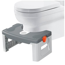 Ergonomic Toilet Stool for Squatting, Portable Potty Leg Raiser for All Ages 2