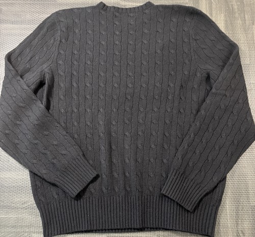 Polo Ralph Lauren Men’s Size Large 100% Cashmere Cable-Knit Pullover Sweater - Picture 11 of 11