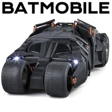 Large Scale 1:18 Batmobile Car Model ToyDark Knight Trilogy Sound Light Spray