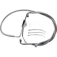 Drag Specialties 1741-2625 Extended Length +4" Stainless Steel Brake Line Kit