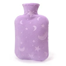 Hot Water Bottle with Soft Cover, 2L Hot Water Bag for Menstrual Cramps, Neck...