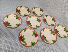 Vintage Set of 8 Franciscan Apple Dinnerware 6” Dessert Plates.