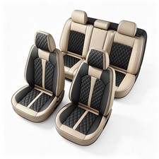 Full Set For Ford Ranger 2019-2026 Car 5-seat Covers Faux Leather Cushion Pad