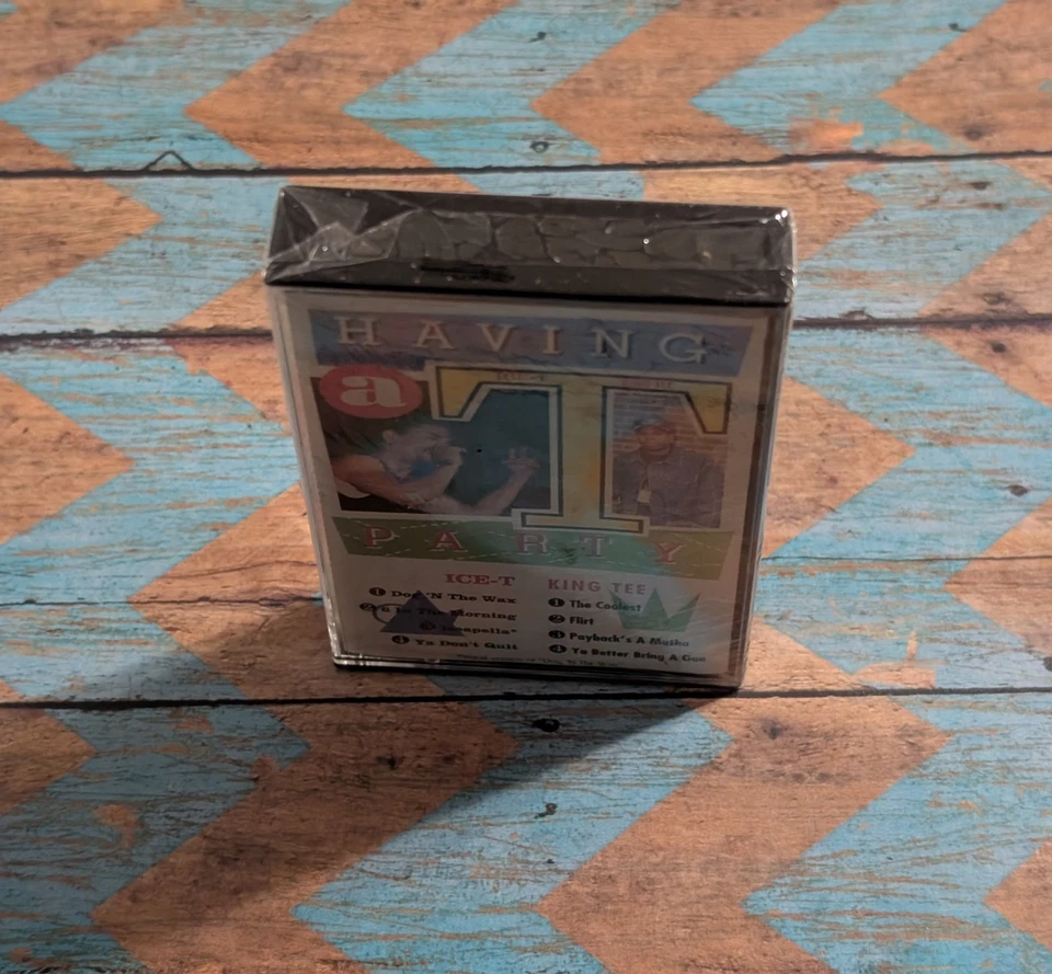 Ice-T & King Tee - Having A T Party (1991 Cassette) 90s Electo Hip Hop - Sealed - Image 4 of 4