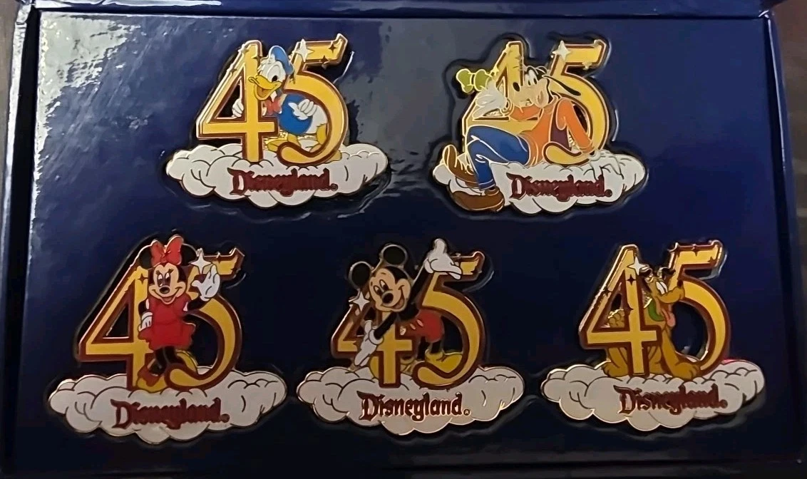 Disney Pin Disneyland 45th Anniversary Set There's Magic in the Stars 760