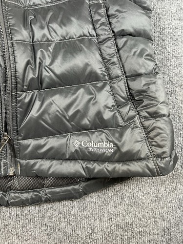 Columbia 700 Down Puffer Jacket Womens M Reach The Peak Omni Heat Titanium NEW - Bild 7 von 9
