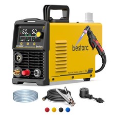 Bestarc Pilot Arc Plasma Cutter, LED Display Air Sensor 50A Plasma Cutter ...