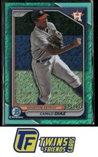 2024 Bowman #BCP-135 Camilo Diaz Chrome Prospects Aqua Shimmer Refractors #/125