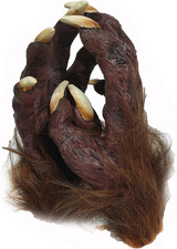Horrific Halloween Werewolf Claw Gloves Men Women Hairy Faux Fur Wolf Paw Vampir