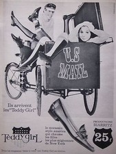 ADVERTISEMENT TEDDY GIRL MOCCASIN AMERICA SHOE GIRLS IN NEW YORK - SCOOTER