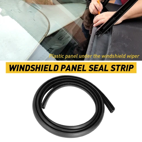 Under Front Windshield Panel Sealed Trim Moulding Strip 1.8m Rubber Car Seal