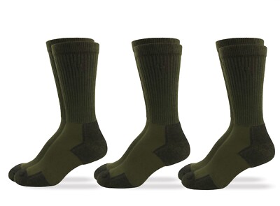 Outdoor Obsession Men's Insect Shield Crew Socks 3 Pair Pack