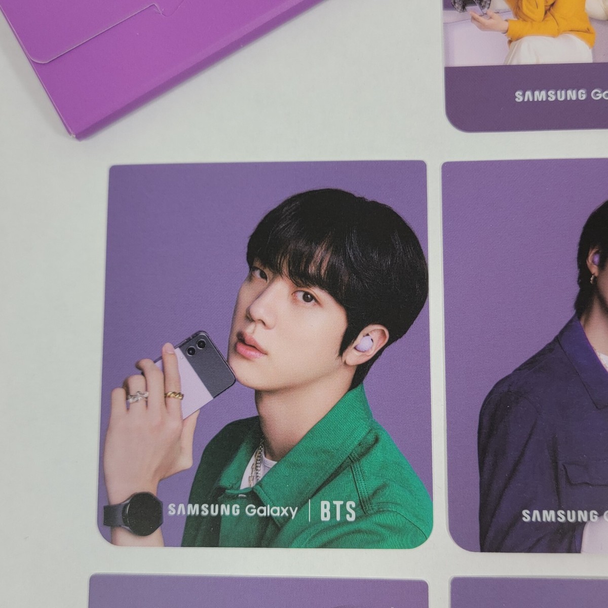 Official BTS x Samsung Z Flip 4 Photocards PC Complete 8