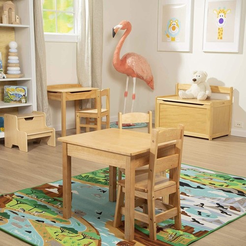 Melissa & Doug Table and Chair Set Lift & Top Activity Desk - Wooden - Picture 4 of 4