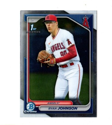 2 count lot 2024 1st Bowman Chrome Draft Ryan Johnson RC lot Los Angeles Angels - 第 1/1 張圖片